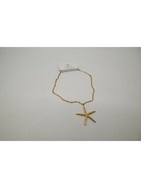 NWT Josslyn 18K Stainless Steel Tarnish Free Starfish Necklace Gold Dipped